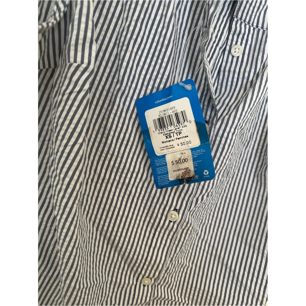 Columbia Cherry Creek Lane Sleeveless TunicXS Blue Striped NWT XL0811-469 - Picture 4 of 7